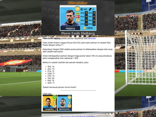 dls22-pemain-laman/pierre-emile-hojbjerg screenshot