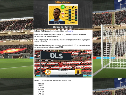 dls22-pemain-laman/raheem-sterling screenshot