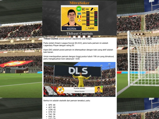 dls22-pemain-laman/thibaut-courtois screenshot