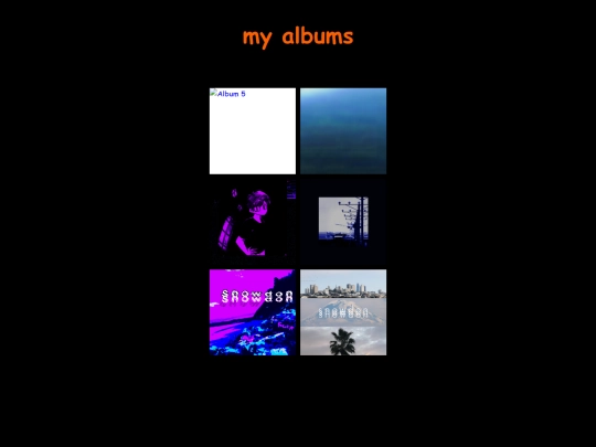 albums screenshot