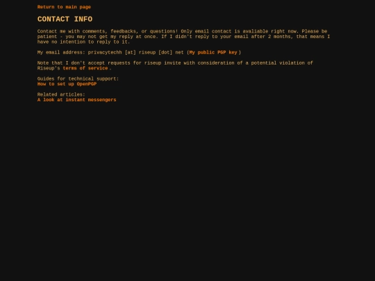 contact screenshot