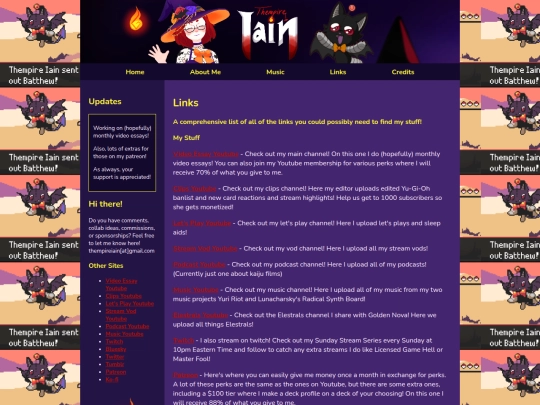 links screenshot