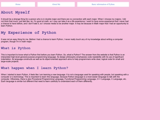 Final Draft/About Me screenshot