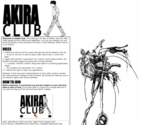 webring/akiraclub screenshot