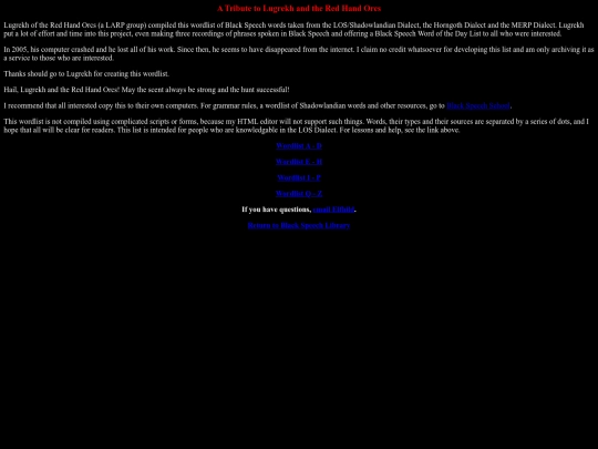 blackspeech/rhowordlist screenshot