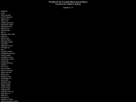 blackspeech/svwordlistn-z screenshot