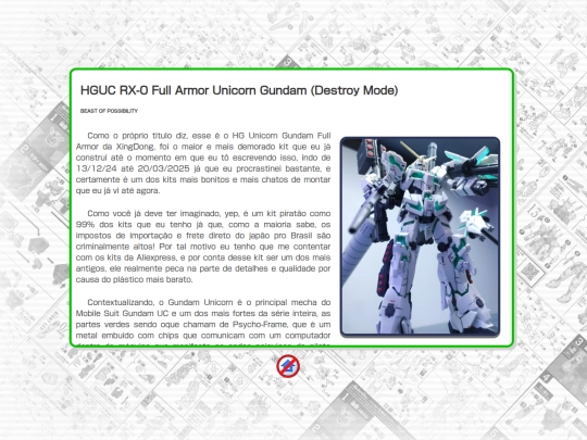 gunpla/UnicornBR screenshot