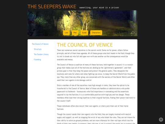 thesleeperswake/factions screenshot
