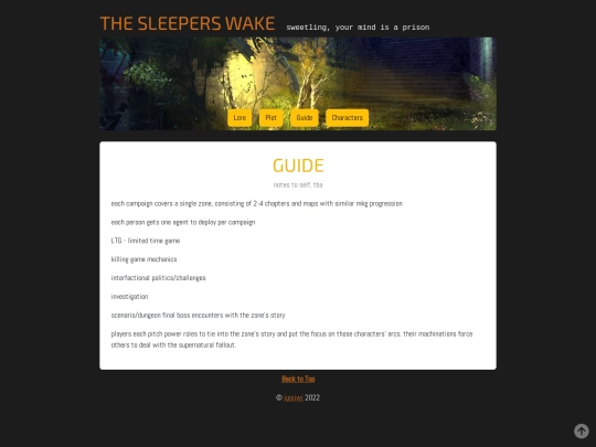 thesleeperswake/guide screenshot