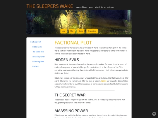 thesleeperswake/plot screenshot