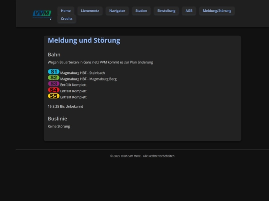 Meldung und Störung screenshot
