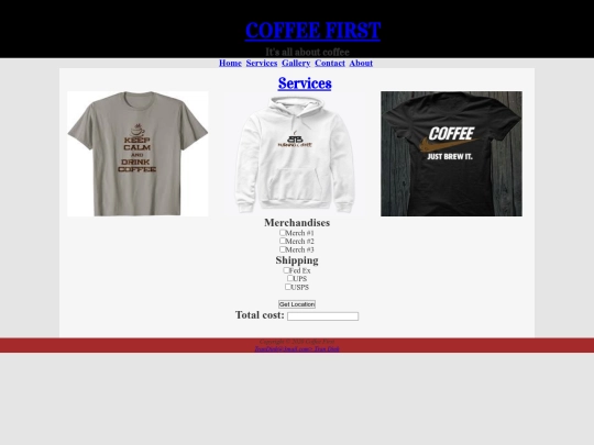 services screenshot