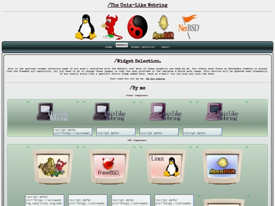 widgetselect screenshot