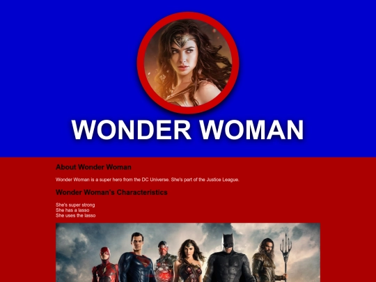 JusticeLeagueFanStuff/wonderwoman screenshot