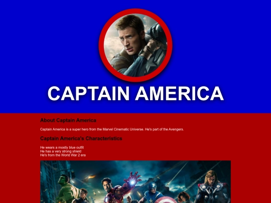 MarvelAvengersFanStuff/captainamerica screenshot