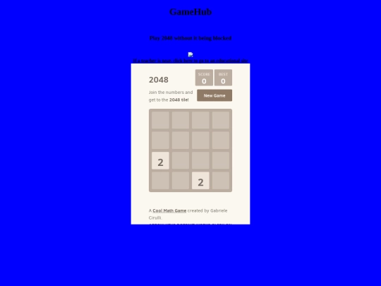 2048 screenshot