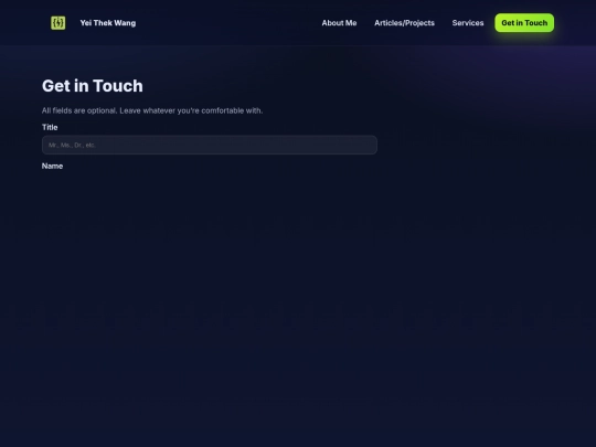 get-in-touch screenshot