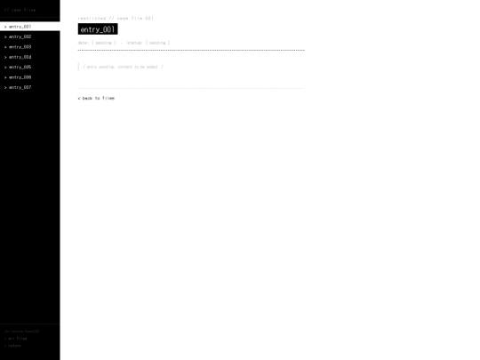 entry_001 screenshot