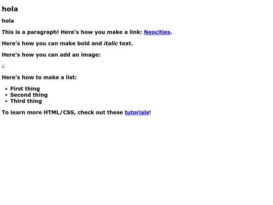index screenshot