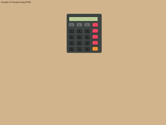 Calculator/calnet screenshot