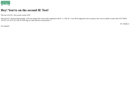 IE2Test screenshot