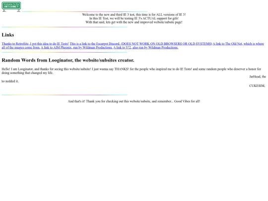 IE3Test screenshot