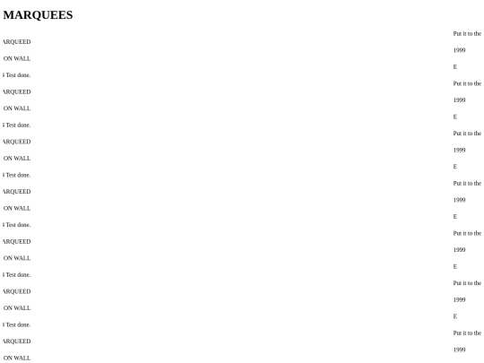 Marquees screenshot