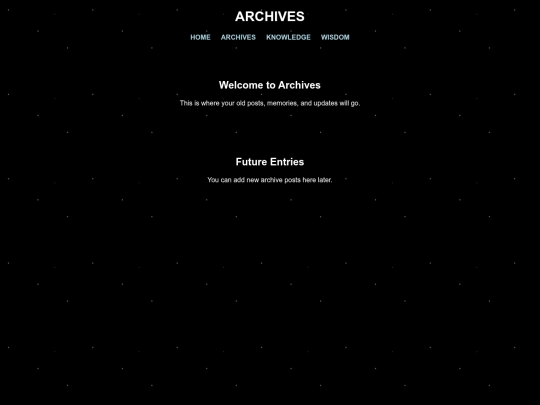 archives screenshot