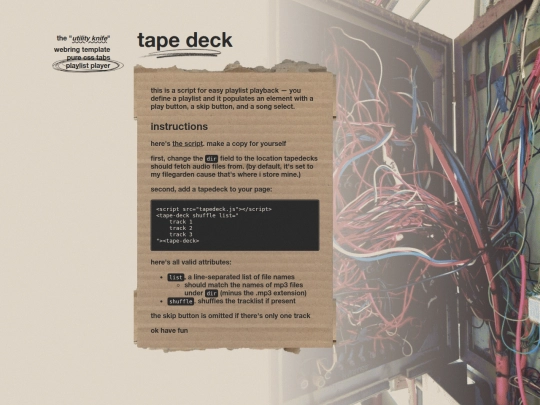 resources/tape_deck screenshot