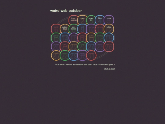 weirdweb screenshot