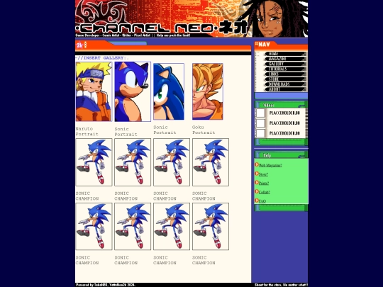 Webpages/ArtDirectory screenshot