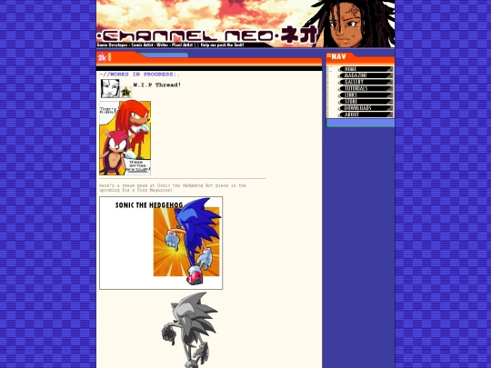 Webpages/Threads/WIP screenshot