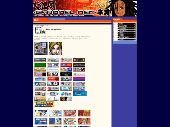 Webpages/Threads/buttons screenshot