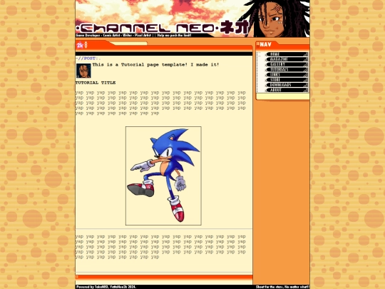 Webpages/TutorialTemplate2 screenshot