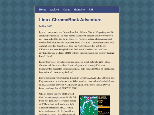 blog/posts/2025-11-24-Linux-ChromeBook-Adventure screenshot
