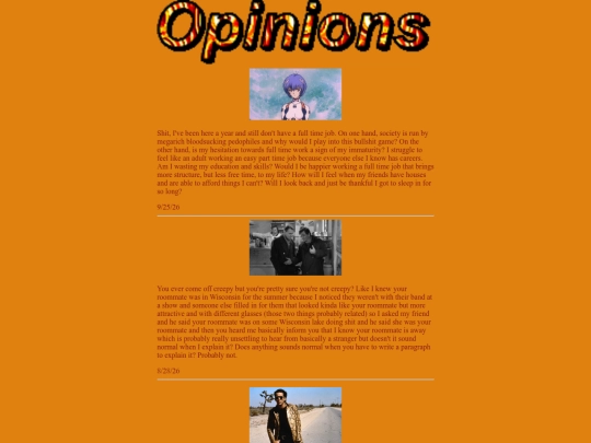 opinions screenshot
