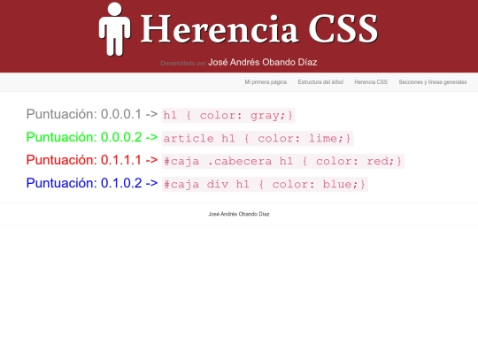 herencia screenshot