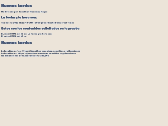 funciones screenshot