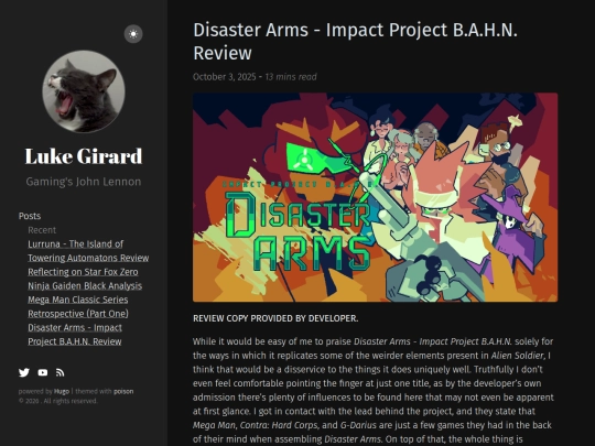 posts/disaster-arms-review screenshot