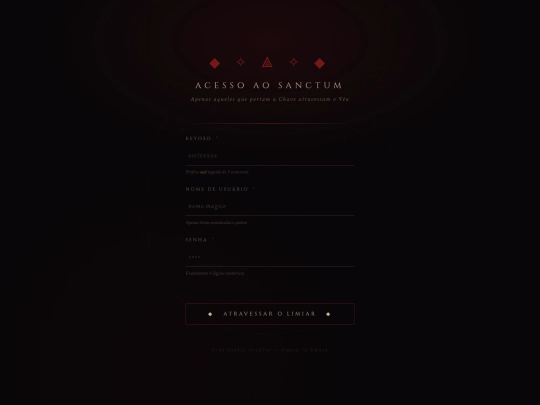 ritus/login screenshot