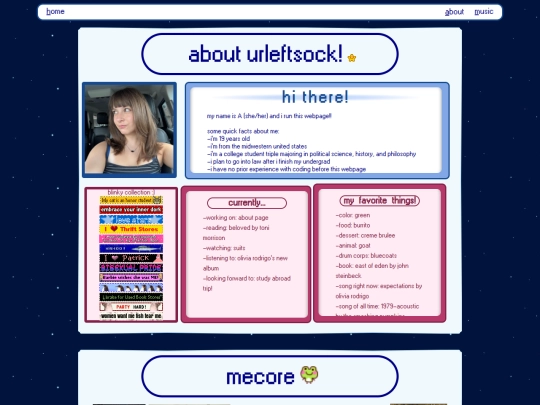 aboutme screenshot