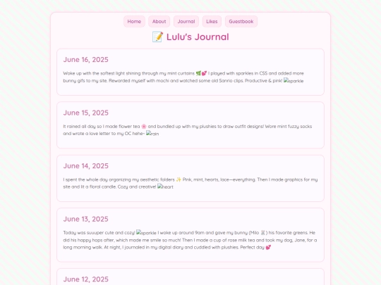 journal screenshot