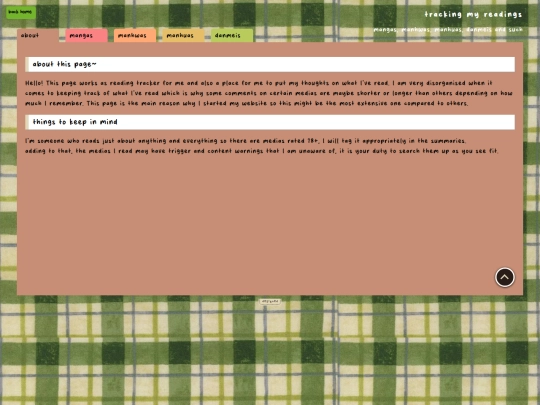 readings/index2 screenshot