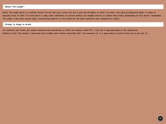 readings/main screenshot