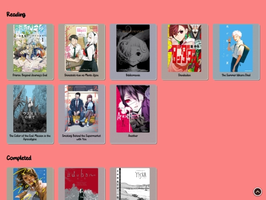 readings/mangas screenshot