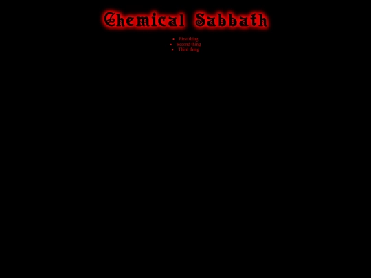 ChemicalSabbath screenshot