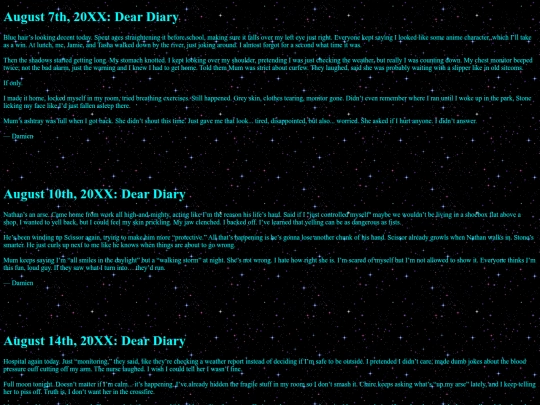Damien Cross/DamienDiary screenshot