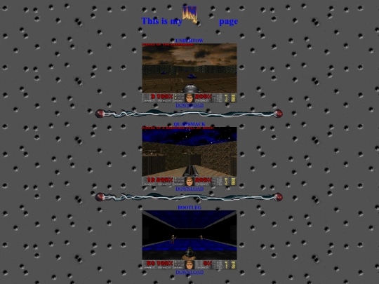 Kevin 11 Website/KEVIN11DOOM screenshot