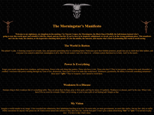 Vincent Cooper/Vincentmanifesto screenshot