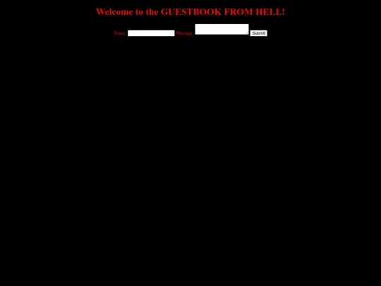 guestbook screenshot